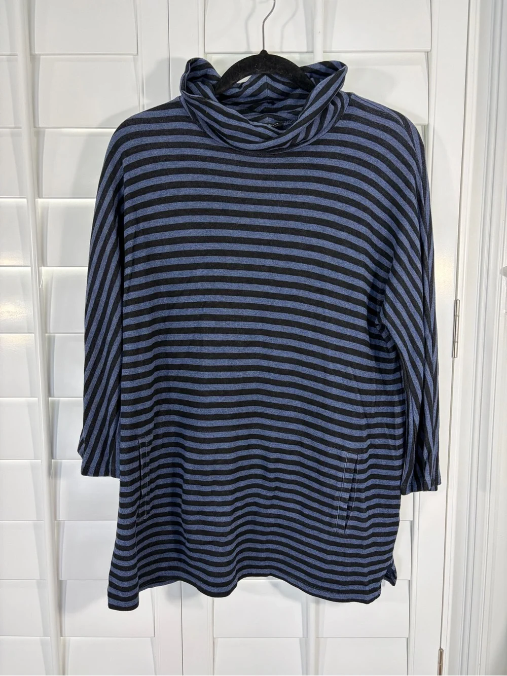 Talbots Striped Cowl Neck Sweater (M) - Picture 1 of 6